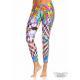 legging con cintura alta y estampado sublimado exclusivo gotas de pintura multicolor