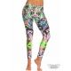 Legging con cintura alta y estampado sublimado exclusivo blues rock multicolor